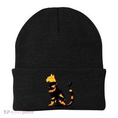 Halloween Pumpkin Cat Beanie