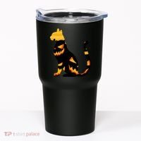 Halloween Pumpkin Cat Tumbler thumb 0