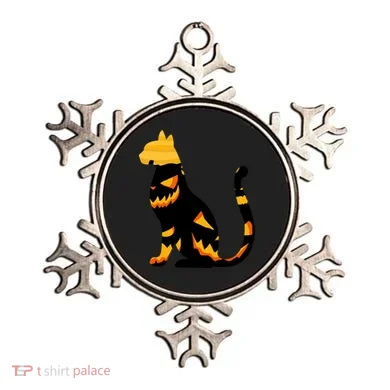 Halloween Pumpkin Cat Ornament