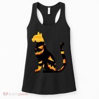 Halloween Pumpkin Cat Women's Tank Top thumb 0
