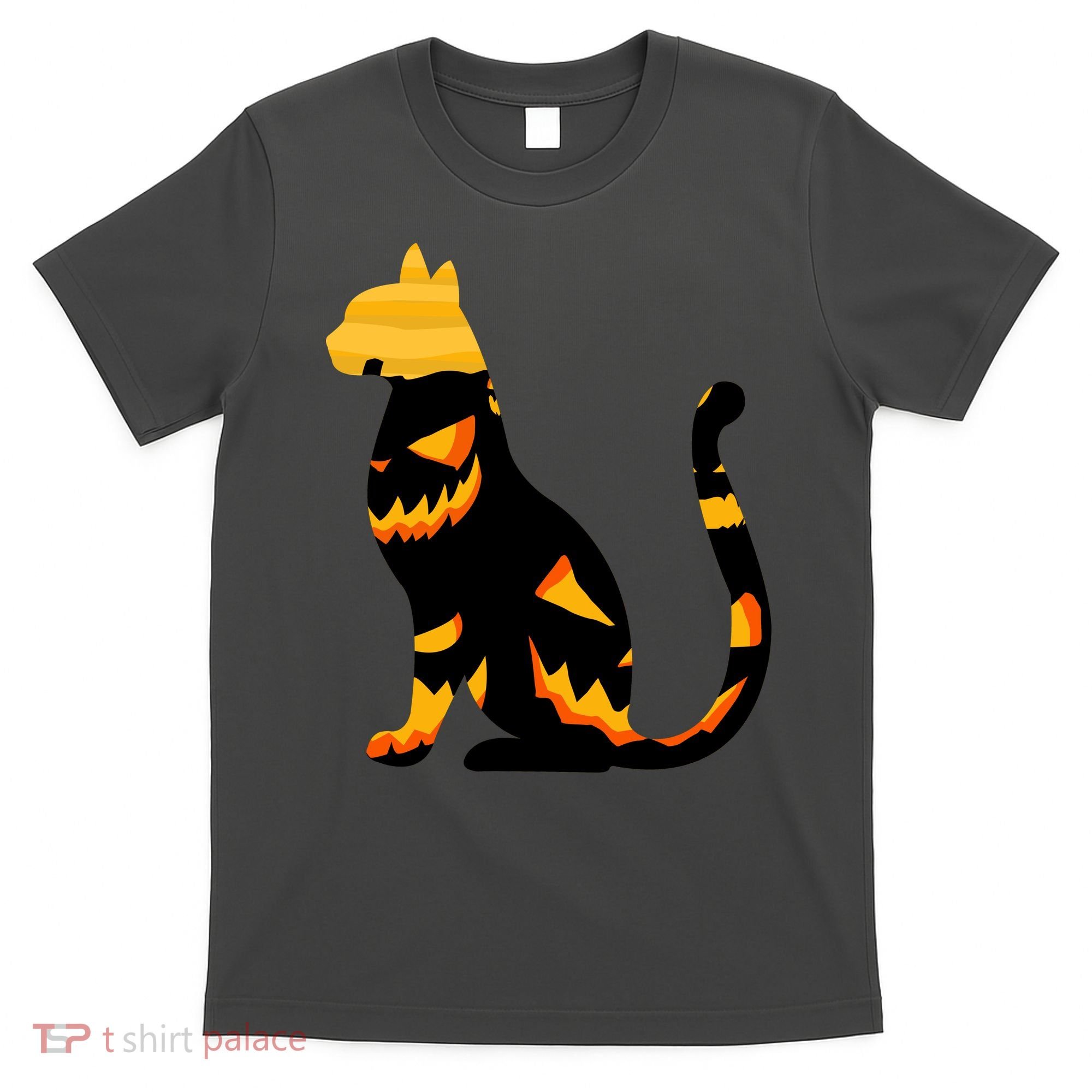 Halloween Pumpkin Cat T-Shirt