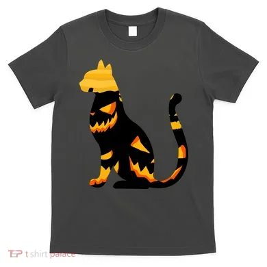 Halloween Pumpkin Cat T-Shirt