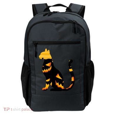 Halloween Pumpkin Cat Backpack