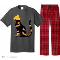 Halloween Pumpkin Cat Pajama Set thumb 0