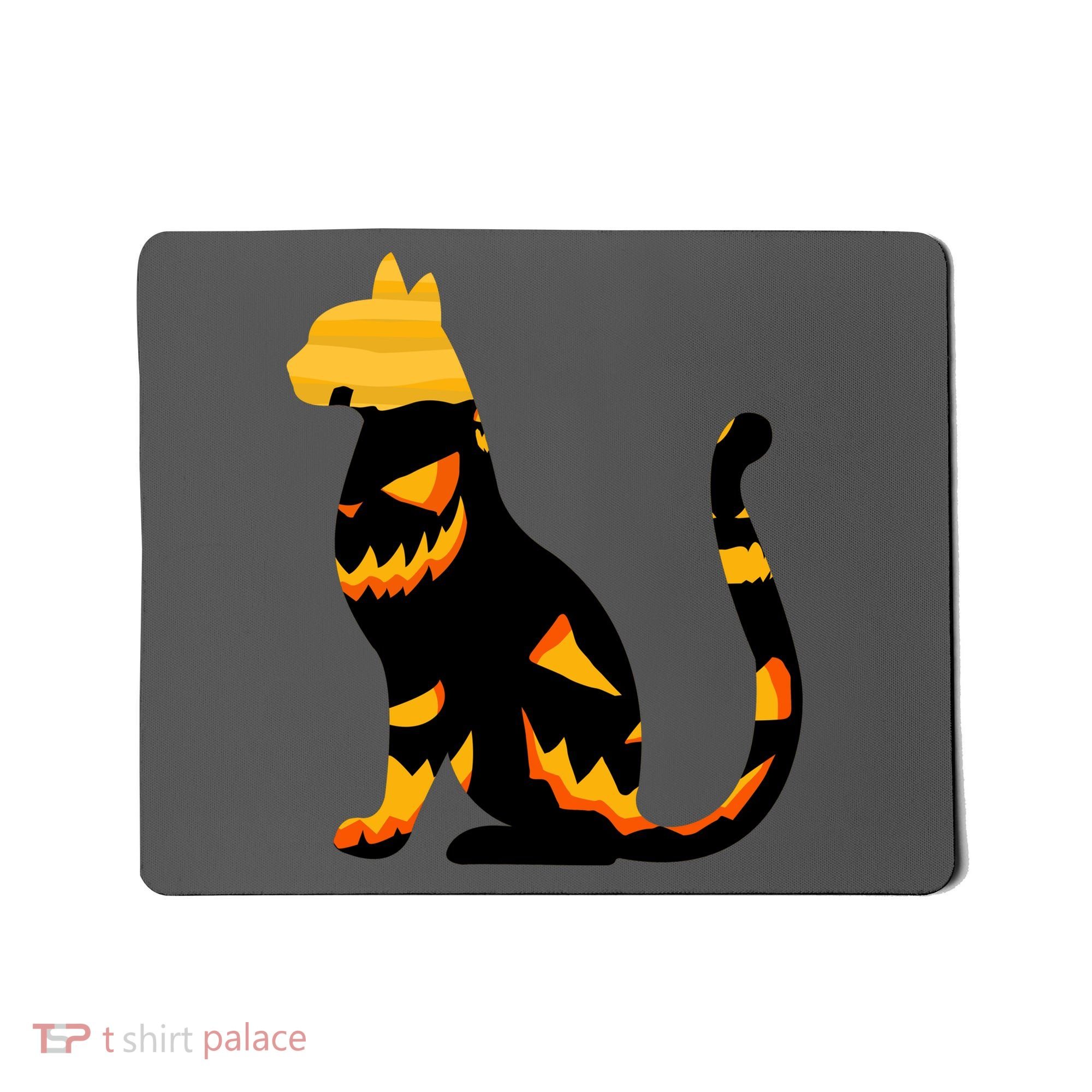 Halloween Pumpkin Cat Mousepad