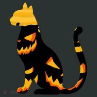 Halloween Pumpkin Cat Tank Top thumb 6