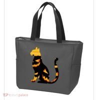 Halloween Pumpkin Cat Tote Bag thumb 3