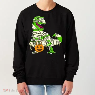 Halloween Pumpkin Dinosaur Women's Sweatshirt