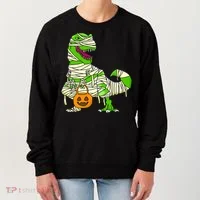 Halloween Pumpkin Dinosaur Women's Sweatshirt thumb 0