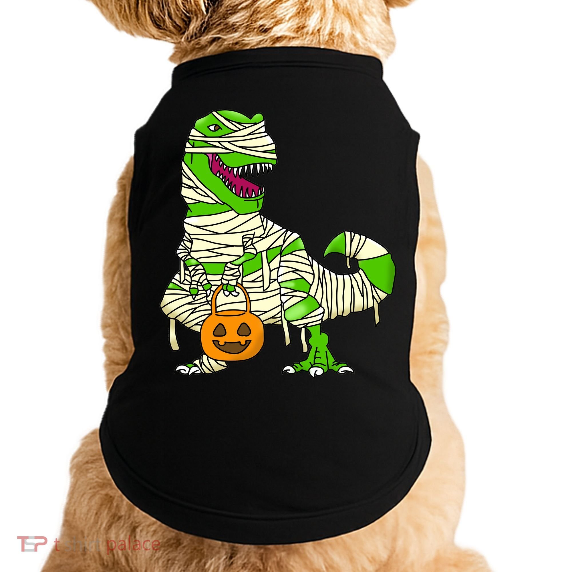 Halloween Pumpkin Dinosaur Doggie Tank