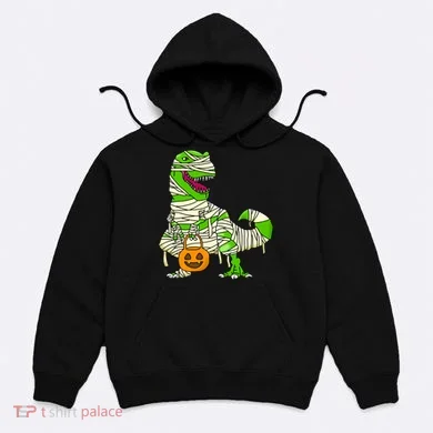 Halloween Pumpkin Dinosaur Hoodie