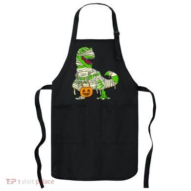 Halloween Pumpkin Dinosaur Apron