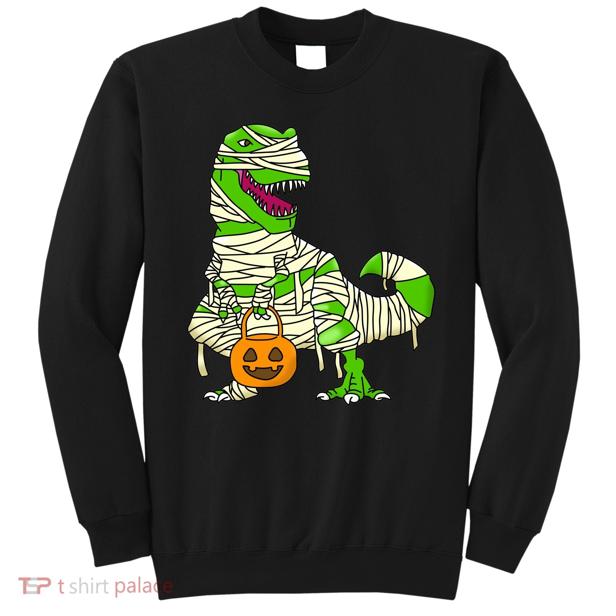 Halloween Pumpkin Dinosaur Sweatshirt