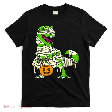 Halloween Pumpkin Dinosaur T-Shirt