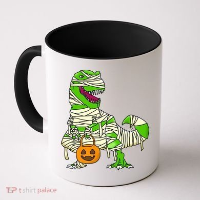 Halloween Pumpkin Dinosaur Coffee Mug