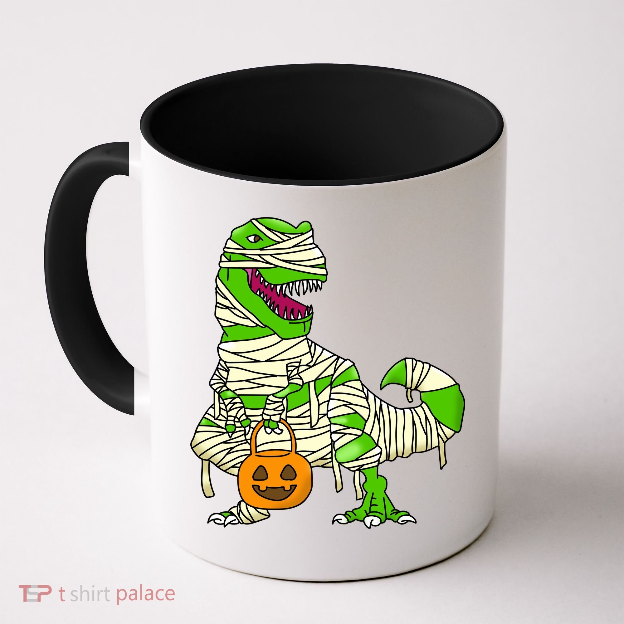 Halloween Pumpkin Dinosaur Coffee Mug