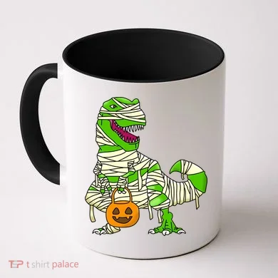 Halloween Pumpkin Dinosaur Coffee Mug