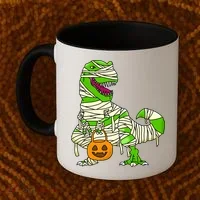Halloween Pumpkin Dinosaur Coffee Mug thumb 2