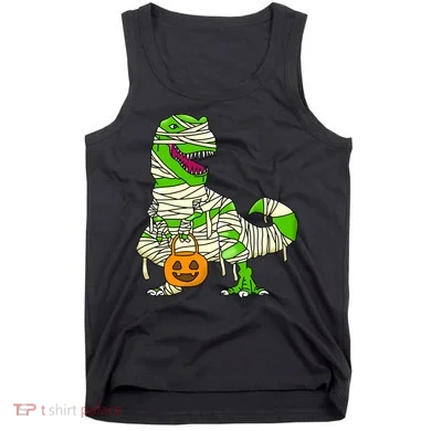 Halloween Pumpkin Dinosaur Tank Top