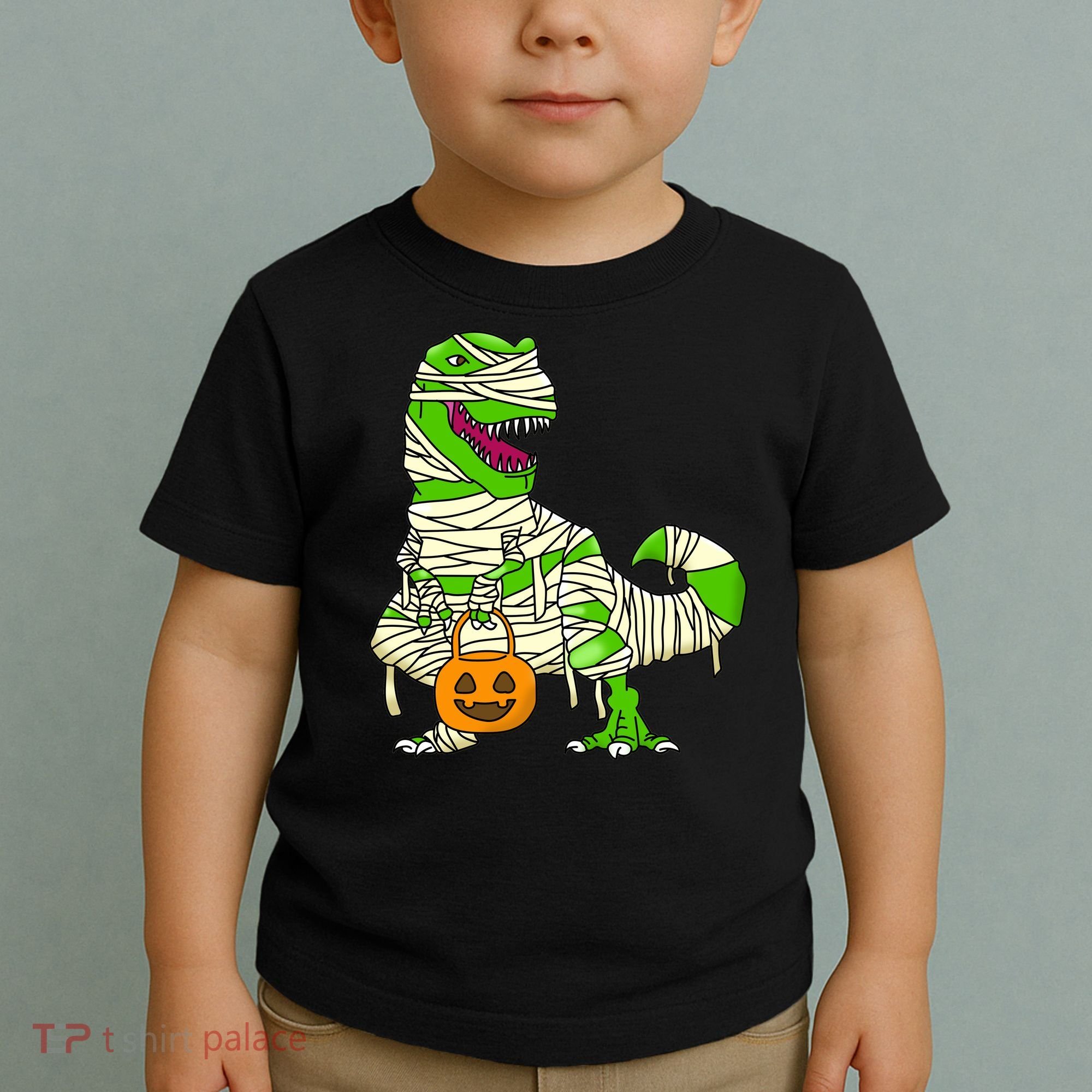 Halloween Pumpkin Dinosaur Toddler T-Shirt