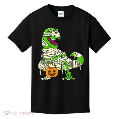 Halloween Pumpkin Dinosaur Kids T-Shirt
