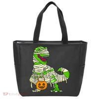 Halloween Pumpkin Dinosaur Tote Bag thumb 0