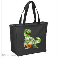 Halloween Pumpkin Dinosaur Tote Bag thumb 2