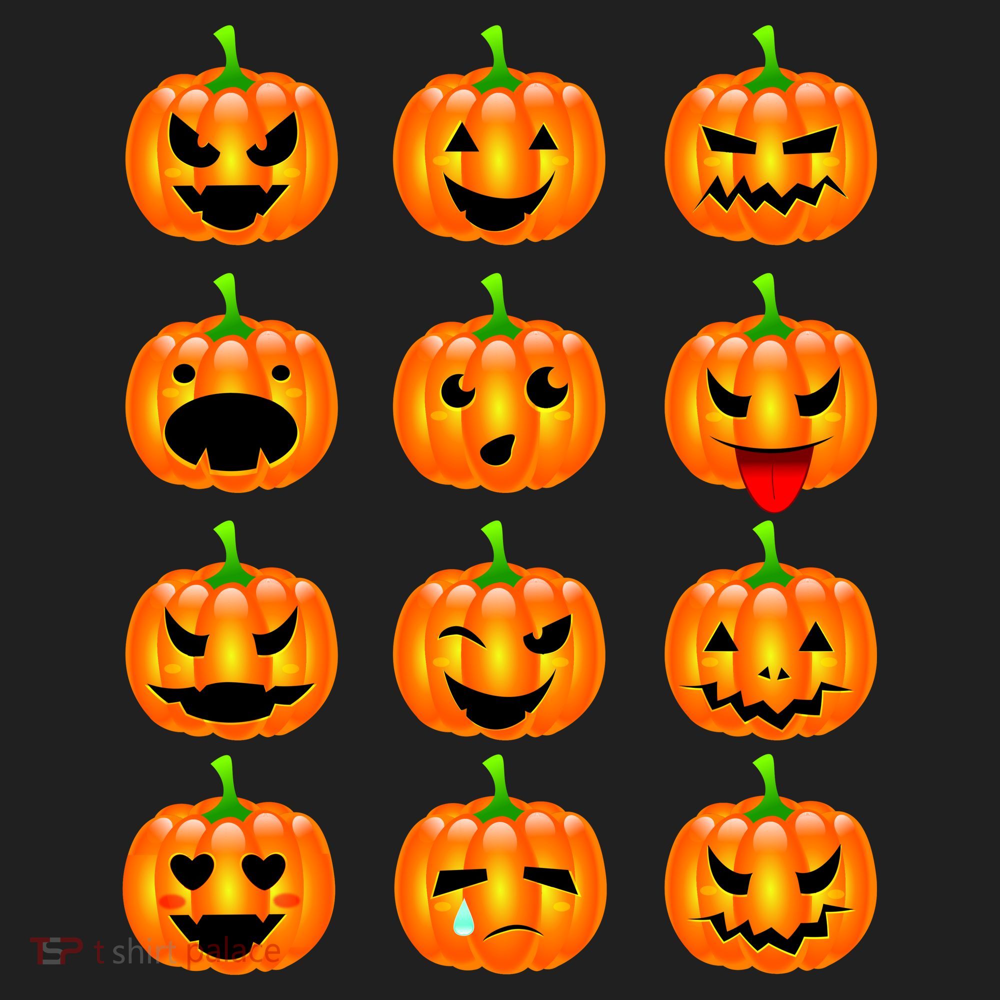 Halloween Pumpkin Emojis Smiley Face Beanie