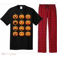 Halloween Pumpkin Emojis Smiley Face Pajama Set thumb 0