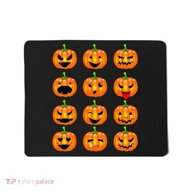 Halloween Pumpkin Emojis Smiley Face Mousepad
