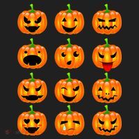 Halloween Pumpkin Emojis Smiley Face Hat thumb 2