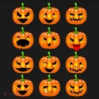 Halloween Pumpkin Emojis Smiley Face Women's T-Shirt thumb 6