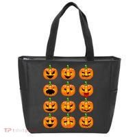 Halloween Pumpkin Emojis Smiley Face Tote Bag thumb 0