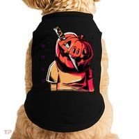 Halloween Pumpkin Head Knife Mug Shot Doggie Tank thumb 0