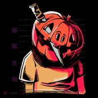 Halloween Pumpkin Head Knife Mug Shot Coffee Mug thumb 5