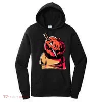 Halloween Pumpkin Head Knife Mug Shot Women's Hoodie thumb 0