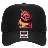 Halloween Pumpkin Head Knife Mug Shot Hat thumb 0