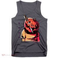Halloween Pumpkin Head Knife Mug Shot Tank Top thumb 0