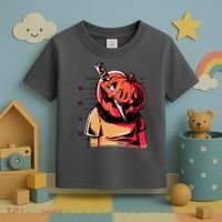 Halloween Pumpkin Head Knife Mug Shot Toddler T-Shirt thumb 3