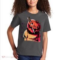 Halloween Pumpkin Head Knife Mug Shot Kids T-Shirt thumb 2