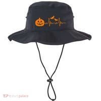 Halloween Pumpkin Heartbeat Pulse Bucket Hat thumb 0