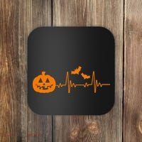 Halloween Pumpkin Heartbeat Pulse Coaster thumb 0