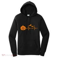 Halloween Pumpkin Heartbeat Pulse Women's Hoodie thumb 0