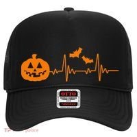 Halloween Pumpkin Heartbeat Pulse Hat thumb 0