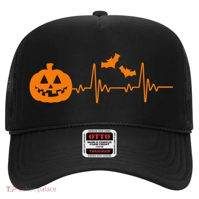 Halloween Pumpkin Heartbeat Pulse Hat