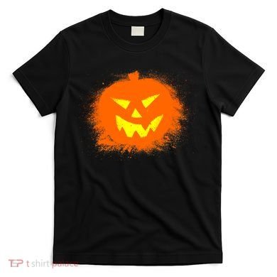Halloween Pumpkin Jack O Lantern Splatter T-Shirt
