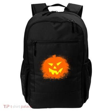 Halloween Pumpkin Jack O Lantern Splatter Backpack