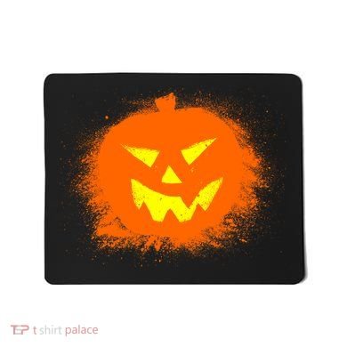Halloween Pumpkin Jack O Lantern Splatter Mousepad