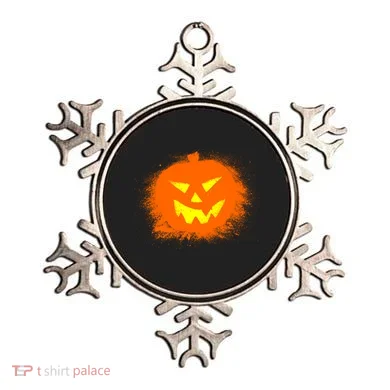 Halloween Pumpkin Jack O Lantern Splatter Ornament