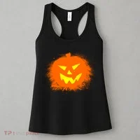 Halloween Pumpkin Jack O Lantern Splatter Women's Tank Top thumb 3